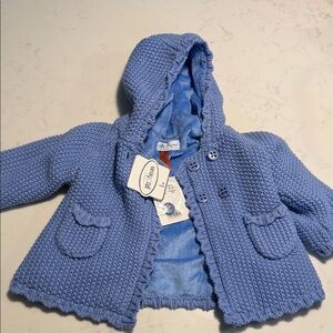 Mayoral Regata Blue Knit Hoodie